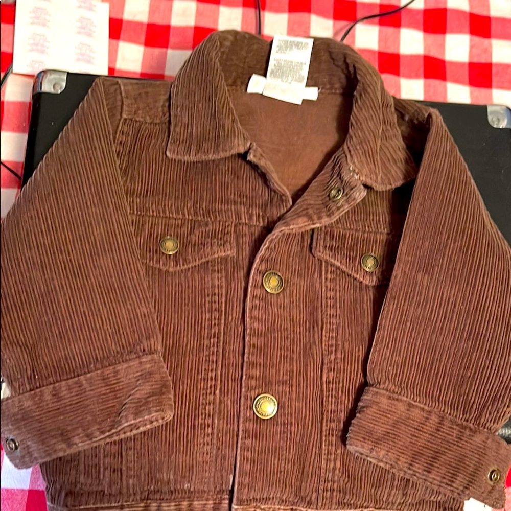Brown Corduroy Kids Jacket